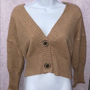 SHEIN Off Shoulder Deep V Sweater Cardigan OneSize